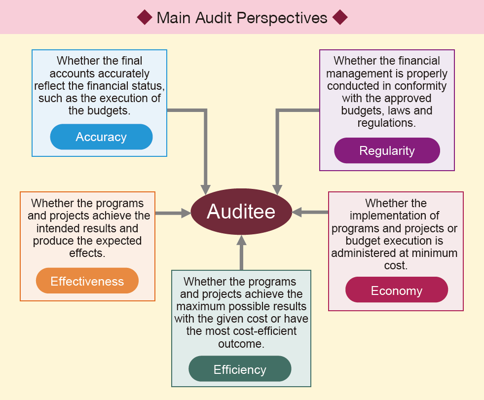 The figure showing main audit perspectives