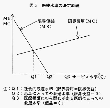 図5　医療水準の決定原理